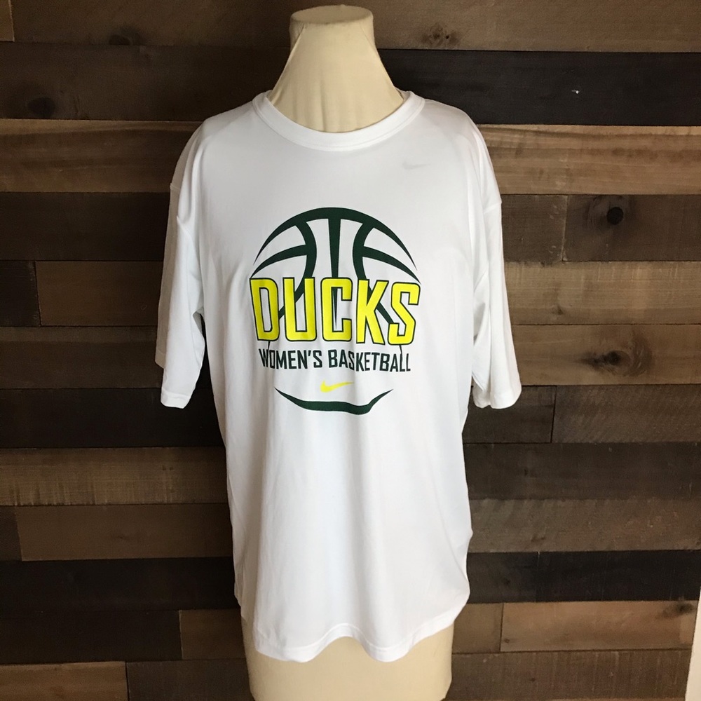 Oregon Ducks‎ women’s basketball white mens t shirt